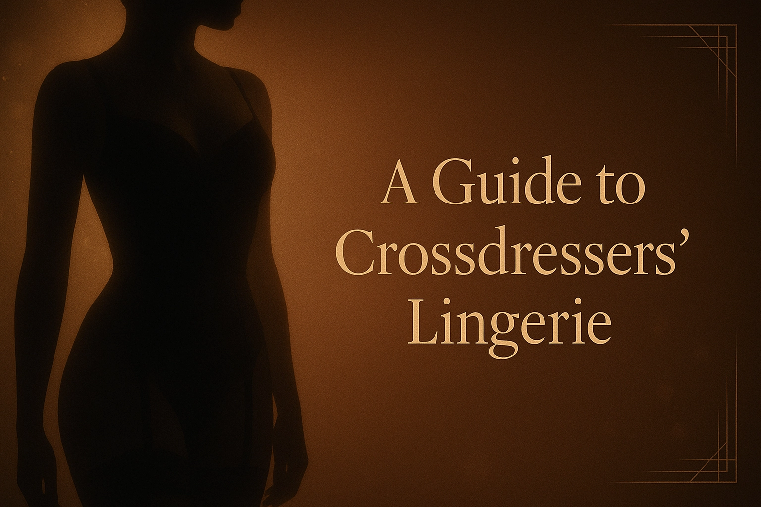 Silhouette in classic lingerie — comfortable AMAB fit